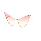 12 Pack: Super Pointy Duotone High Fashion Metal Wholesale Sunglasses