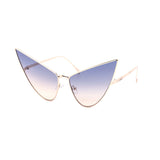 12 Pack: Super Pointy Duotone High Fashion Metal Wholesale Sunglasses