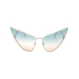 12 Pack: Super Pointy Duotone High Fashion Metal Wholesale Sunglasses