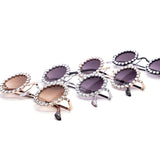 12 Pack: Mini Circle Rhinestone Wholesale Sunglasses