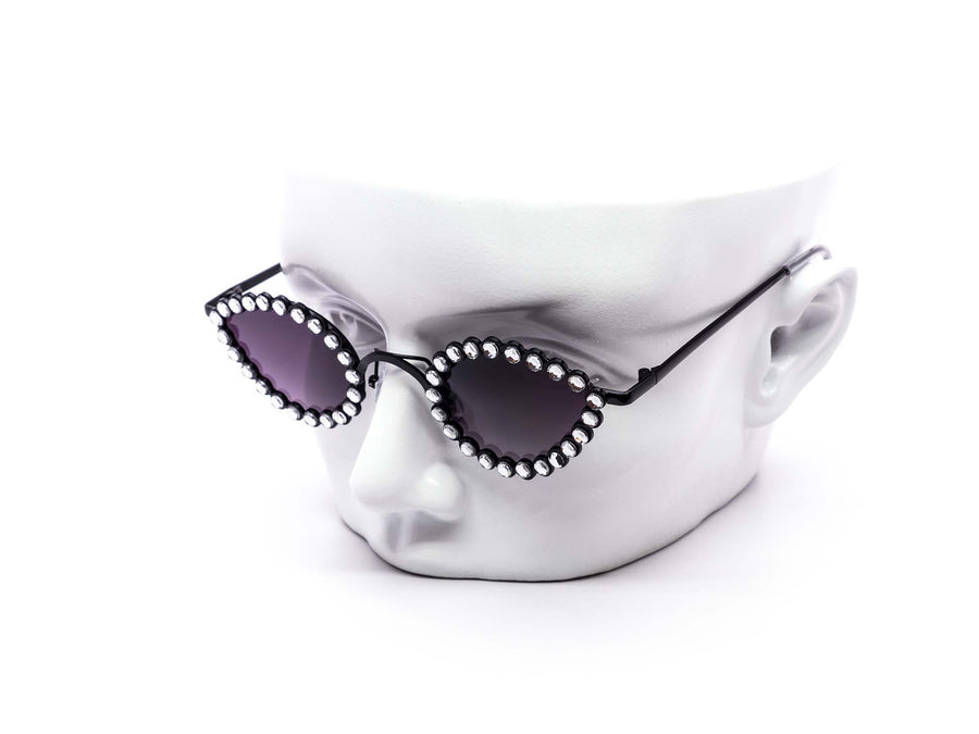 12 Pack: Mini Teardrop Rhinestone Wholesale Sunglasses