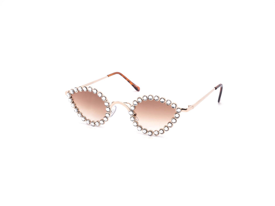 12 Pack: Mini Teardrop Rhinestone Wholesale Sunglasses