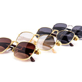 12 Pack: Classy Wide-fit Metal Rounded Square Wholesale Sunglasses