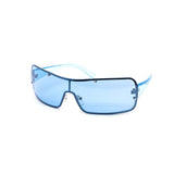 12 Pack: Chic Rimless Lucid Color Wrapper Wholesale Sunglasses