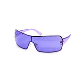 12 Pack: Chic Rimless Lucid Color Wrapper Wholesale Sunglasses