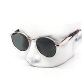 12 Pack: Super Round Metal Tri-layer Minimal Wholesale Sunglasses