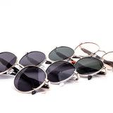 12 Pack: Super Round Metal Tri-layer Minimal Wholesale Sunglasses