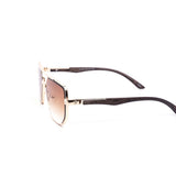 12 Pack: Modern Full-Frame Gradient Miter-cut Aviator Wholesale Sunglasses