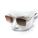 12 Pack: Luxury Miter-cut Square Aviator Gradient Wholesale Sunglasses