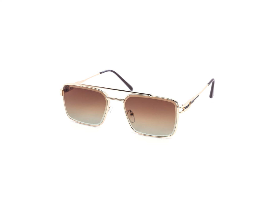 12 Pack: Luxury Miter-cut Square Aviator Gradient Wholesale Sunglasses