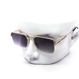 12 Pack: Luxury Miter-cut Square Aviator Gradient Wholesale Sunglasses