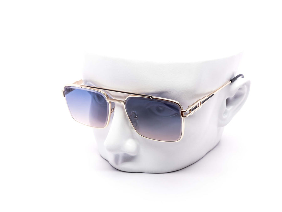12 Pack: Luxury Miter-cut Square Aviator Gradient Wholesale Sunglasses