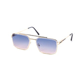 12 Pack: Luxury Miter-cut Square Aviator Gradient Wholesale Sunglasses