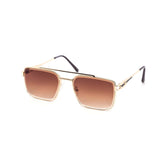 12 Pack: Luxury Miter-cut Square Aviator Gradient Wholesale Sunglasses