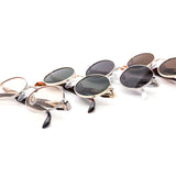 12 Pack: Modern Oval Metal Square Bridge Wholesale Sunglasses