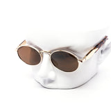 12 Pack: Modern Oval Metal Square Bridge Wholesale Sunglasses