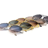 12 Pack: Luxury Rounded Square Aviator Gradient Wholesale Sunglasses