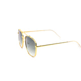 12 Pack: Luxury Rounded Square Aviator Gradient Wholesale Sunglasses