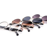 12 Pack: Euro Oval Metal Wholesale Sunglasses