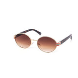 12 Pack: Euro Oval Metal Wholesale Sunglasses