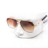 12 Pack: Modern Classy Aviator Dial Metal Frame Wholesale Sunglasses