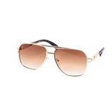 12 Pack: Modern Classy Aviator Dial Metal Frame Wholesale Sunglasses