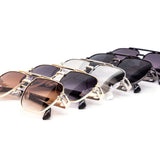 12 Pack: Modern Classy Aviator Dial Metal Frame Wholesale Sunglasses