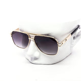 12 Pack: Modern Classy Aviator Dial Metal Frame Wholesale Sunglasses