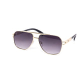 12 Pack: Modern Classy Aviator Dial Metal Frame Wholesale Sunglasses