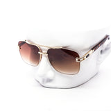 12 Pack: Modern Classy Aviator Semi-rimless Gradient Wholesale Sunglasses