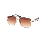 12 Pack: Modern Classy Aviator Semi-rimless Gradient Wholesale Sunglasses