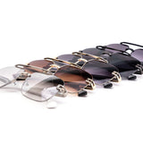 12 Pack: Modern Classy Aviator Semi-rimless Gradient Wholesale Sunglasses