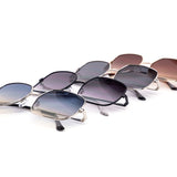 12 Pack: Oversized Duotone Inverted Metal Wholesale Sunglasses