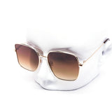 12 Pack: Oversized Duotone Inverted Metal Wholesale Sunglasses