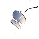 12 Pack: Oversized Duotone Inverted Metal Wholesale Sunglasses