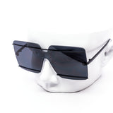 12 Pack: Oversized Rimless Striker Square Wholesale Sunglasses