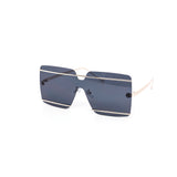 12 Pack: Oversized Rimless Striker Square Wholesale Sunglasses