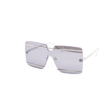 12 Pack: Oversized Rimless Striker Square Wholesale Sunglasses