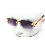 12 Pack: Lions Den Gradient Jagged Edge Miter-cut Wholesale Sunglasses