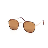 12 Pack: Minimal Double Layered Hexa Metal Wholesale Sunglasses