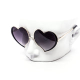 12 Pack: Leaf Heart Metal  Gradient Wholesale Sunglasses