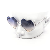 12 Pack: Leaf Heart Metal  Gradient Wholesale Sunglasses