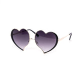 12 Pack: Leaf Heart Metal  Gradient Wholesale Sunglasses