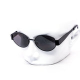 12 Pack: Chic Oval Metal Color Wholesale Sunglasses