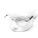 12 Pack: Rimless Clear Miter-cut Wood Temple Wholesale Eyeglasses