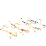 12 Pack: Rimless Clear Miter-cut Wood Temple Wholesale Eyeglasses