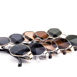 12 Pack: Hexa Diamond Metal Minimalist Wholesale Sunglasses