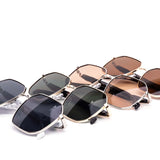 12 Pack: Hexa Square Metal Minimalist Wholesale Sunglasses