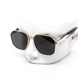 12 Pack: Hexa Square Metal Minimalist Wholesale Sunglasses