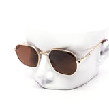 12 Pack: Minimal Everyday Hexa Metal Wholesale Sunglasses